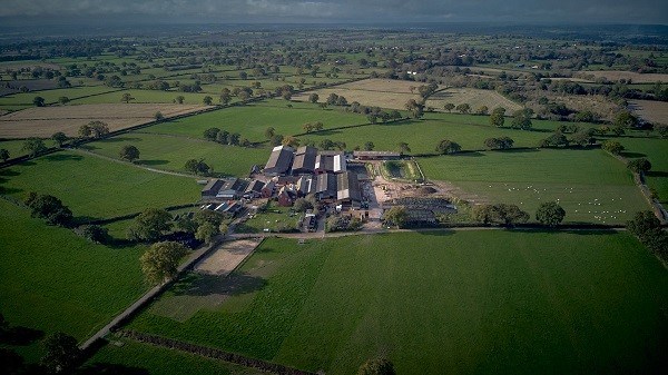 Aerial view of Rough Grounds Farm